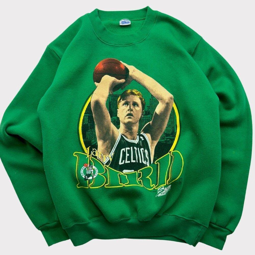 Retro 90S Boston Celtics Larry Bird Nba   Sweatshirt